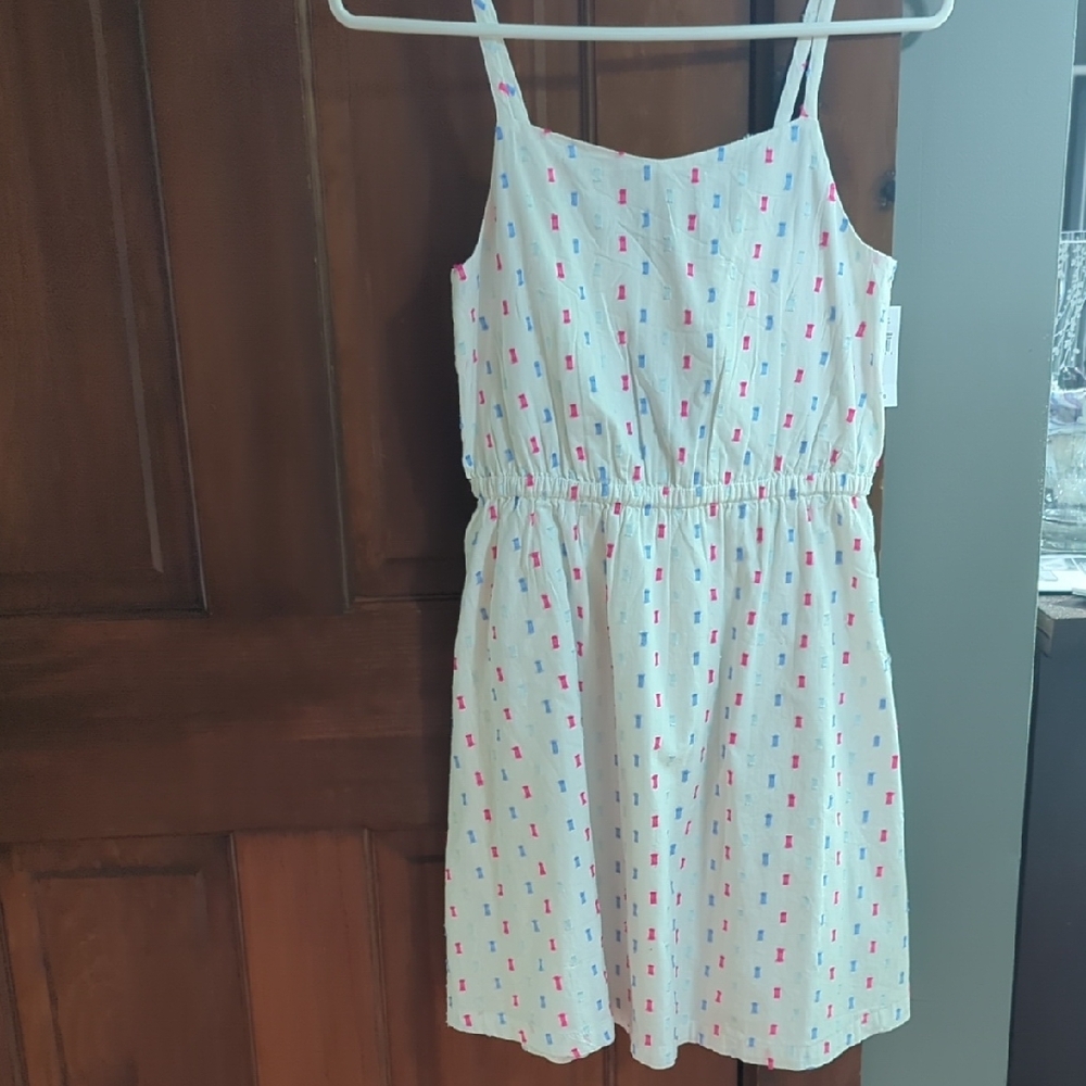 GAP Green Sleeveless Spaghetti Strap Sundress